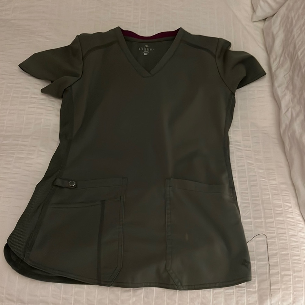 Olive Green Med Couture scrubs